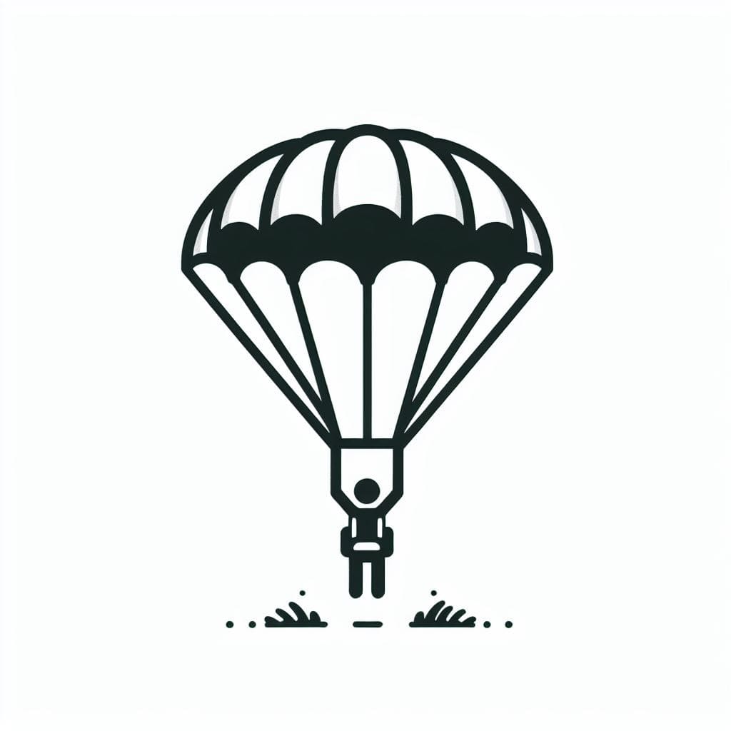 Clipart of Parachute Photo