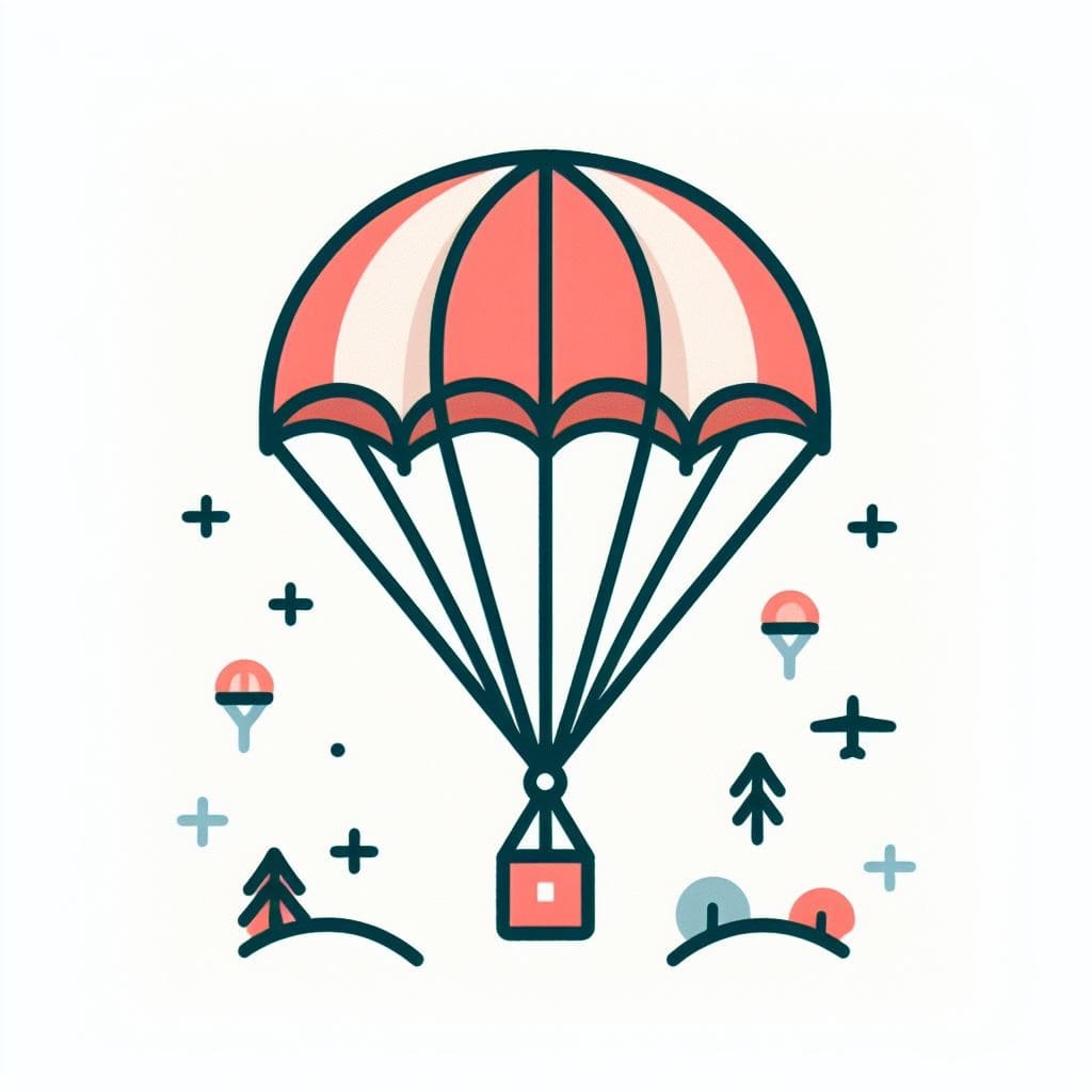 Clipart of Parachute Picture