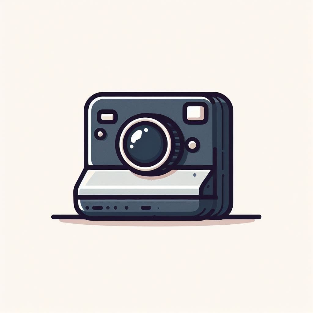 Clipart of Polaroid Camera Photos