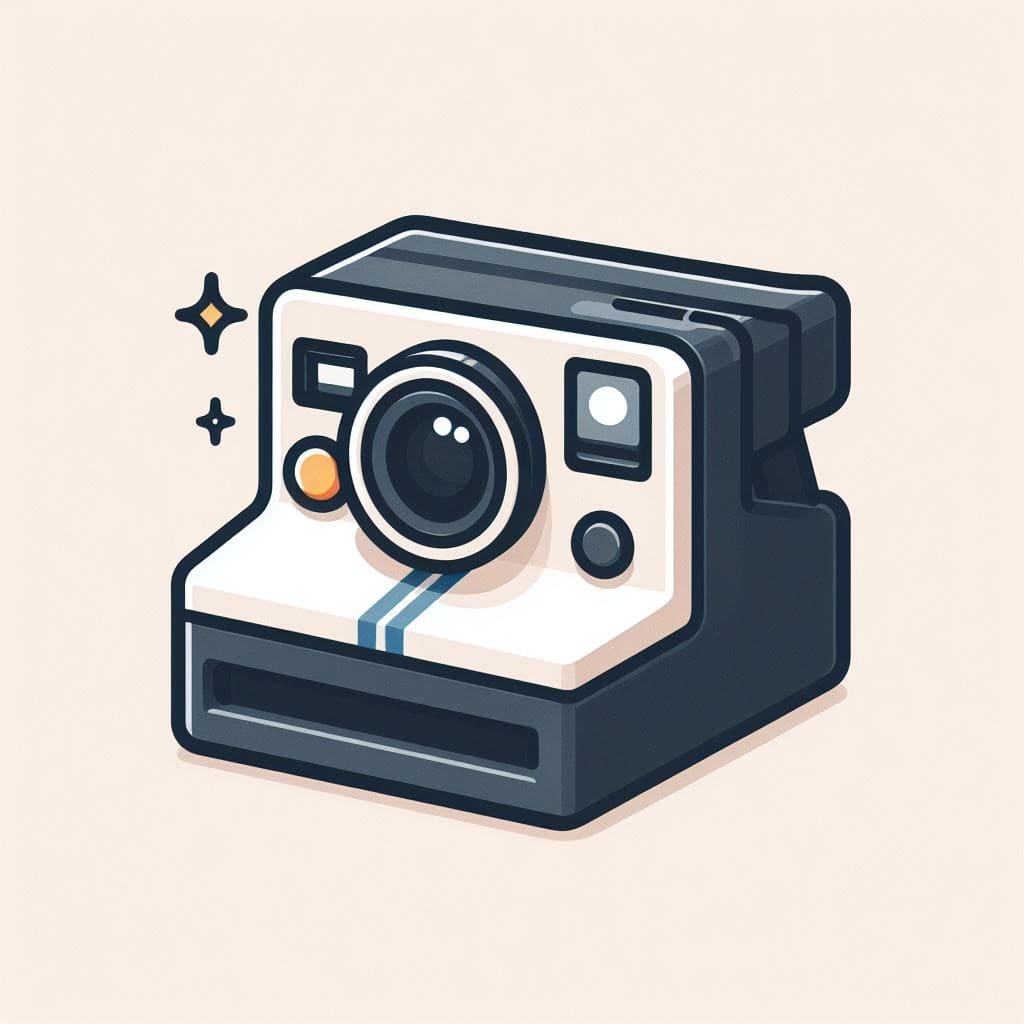 Clipart of Polaroid Camera Png