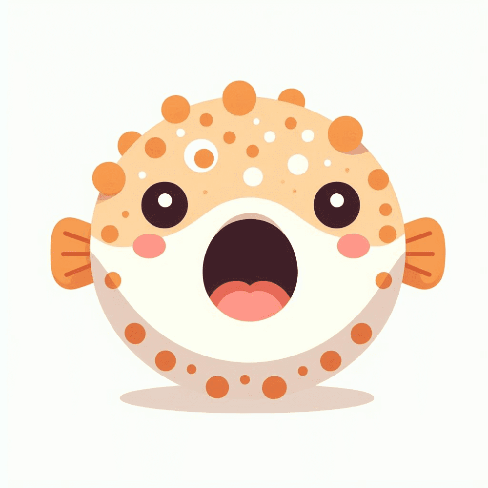 Clipart of Puffer Fish Image
