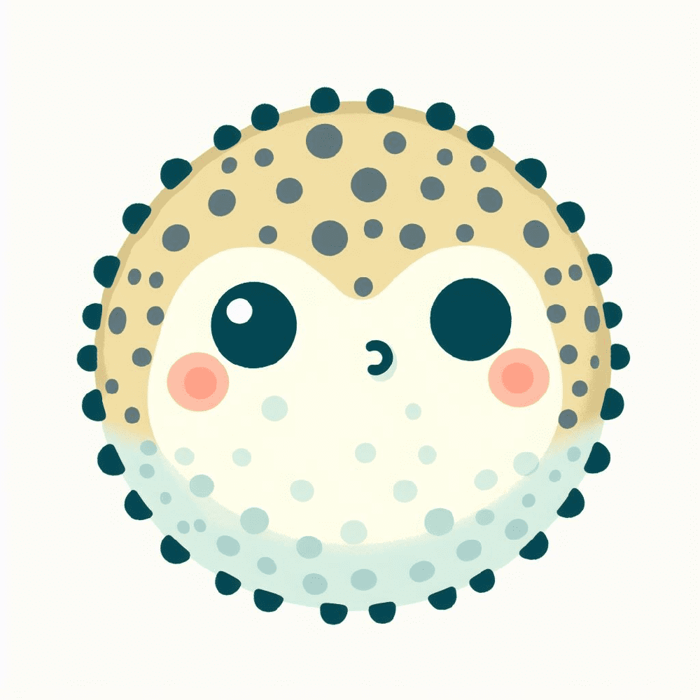 Clipart of Puffer Fish Png