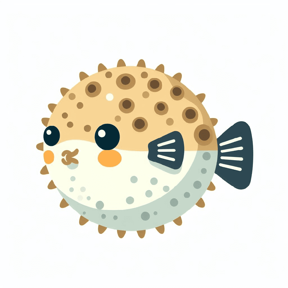 Clipart of Puffer Fish