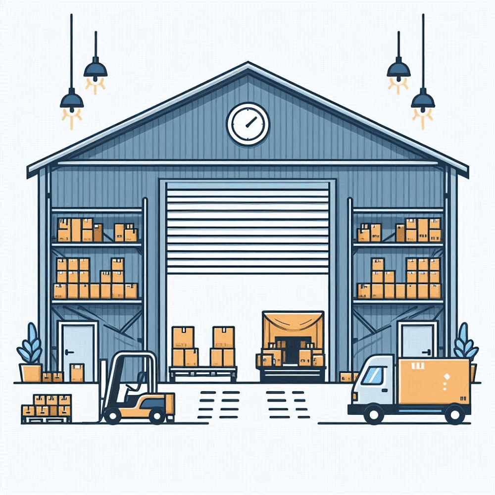 Clipart of Warehouse Free