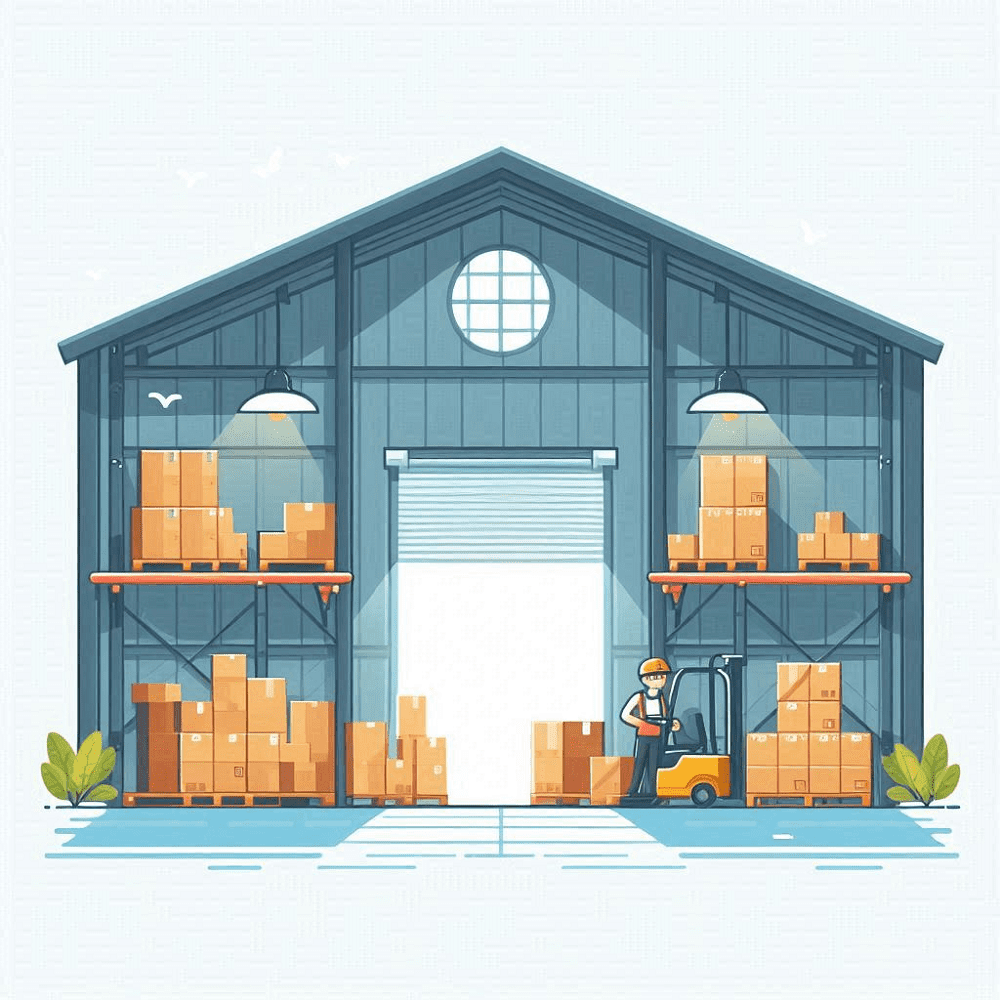 Clipart of Warehouse Image