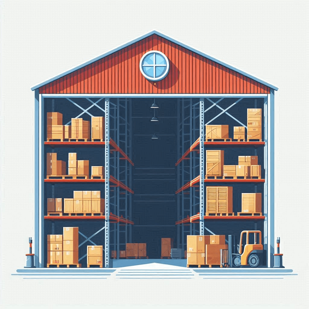 Clipart of Warehouse Photo