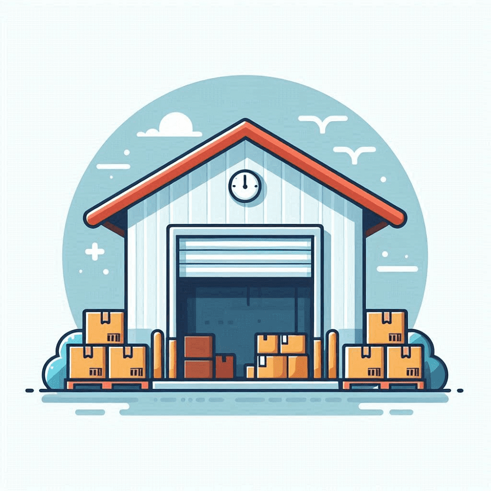 Clipart of Warehouse Picture