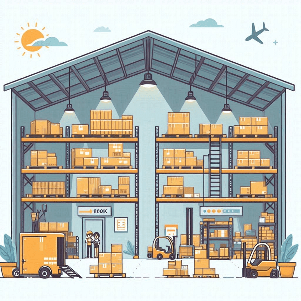 Clipart of Warehouse