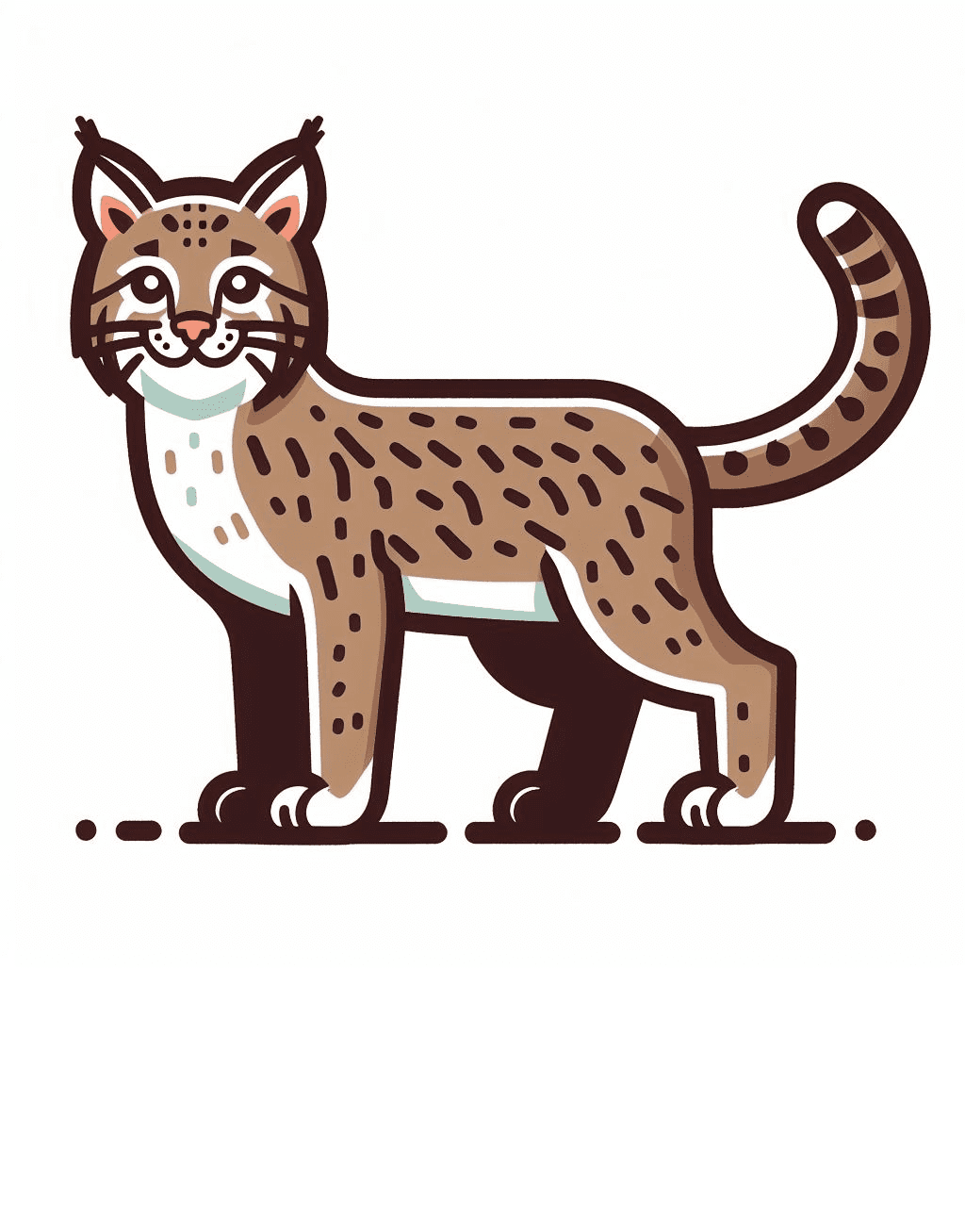 Cute Bobcat Clipart