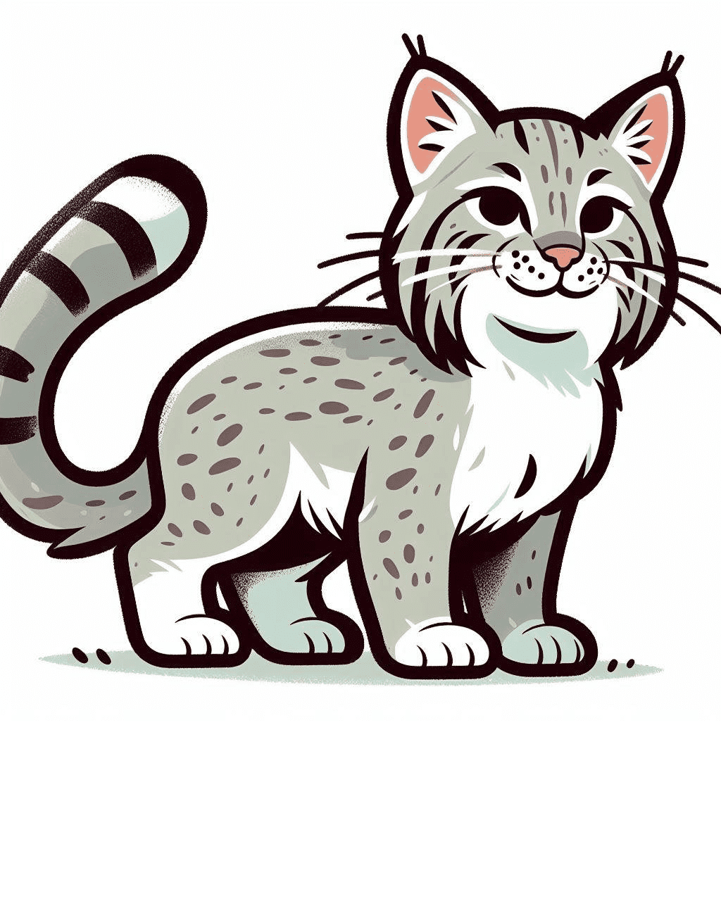 Cute Bobcat Free Clipart