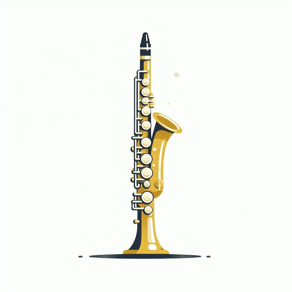 Cute Clarinet Clipart