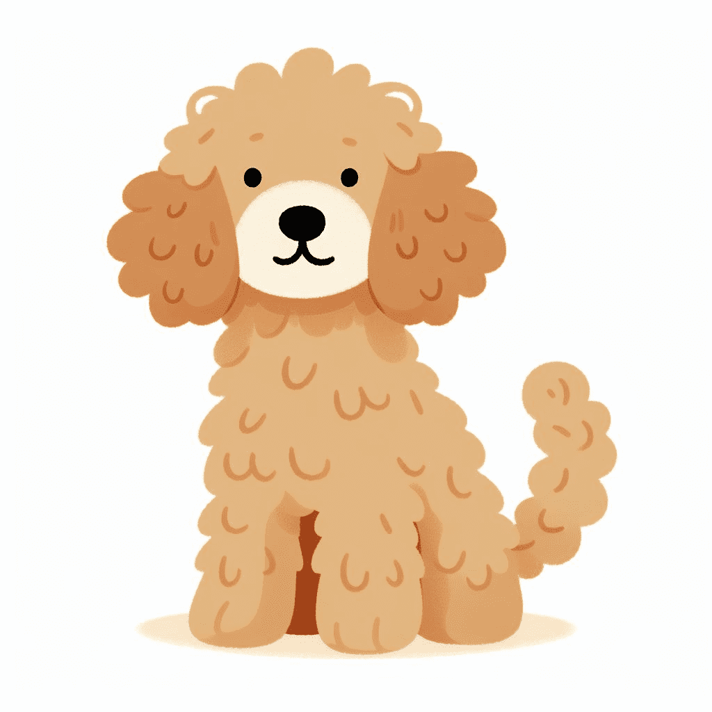 Cute Goldendoodle Clipart Free