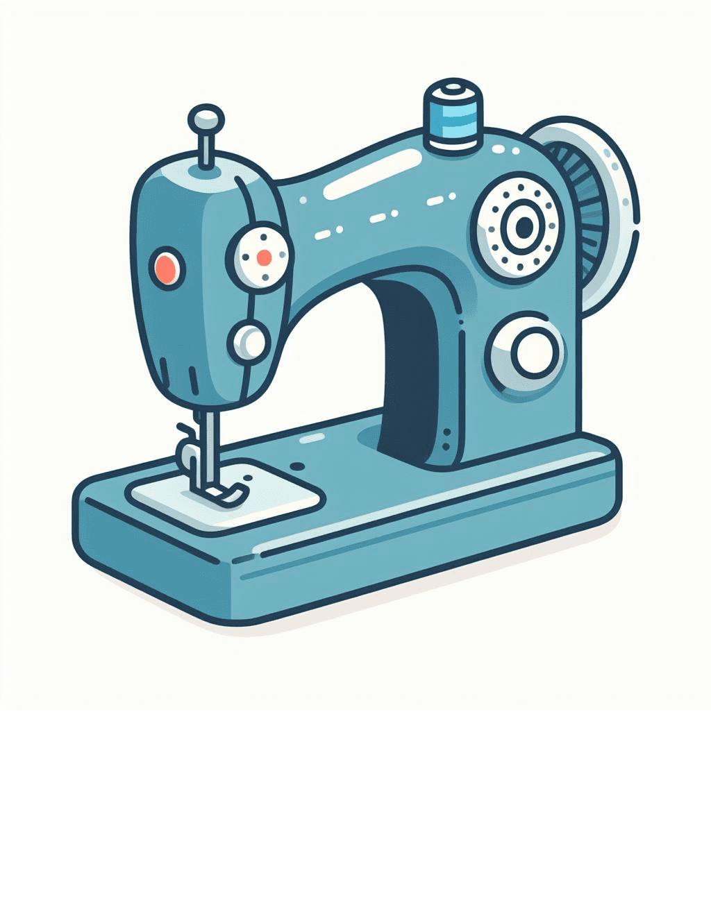 Cute Sewing Machine Clipart