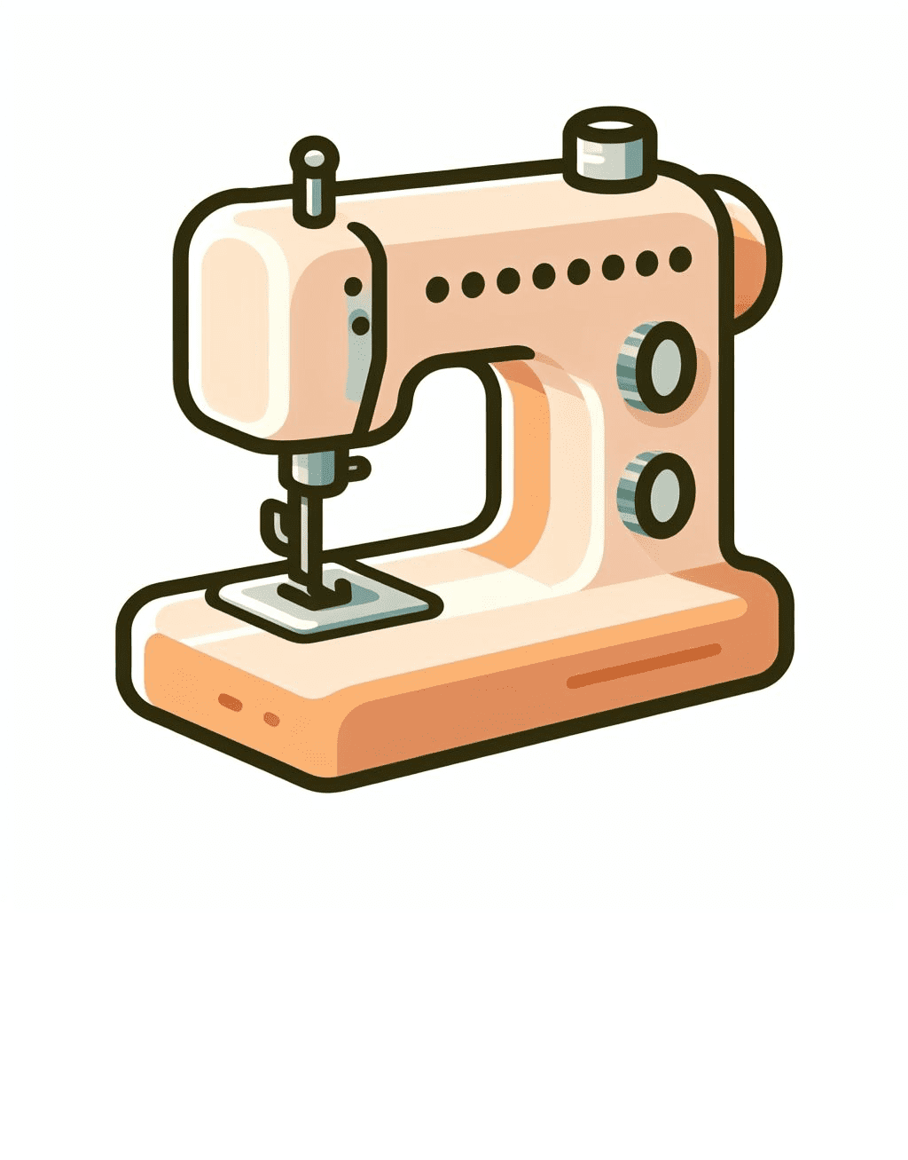 Cute Sewing Machine For Kid Clipart