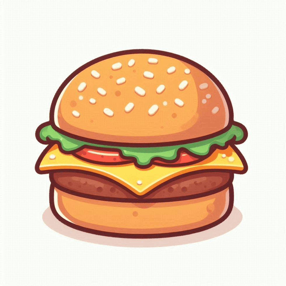 Free Download Cheeseburger Clipart