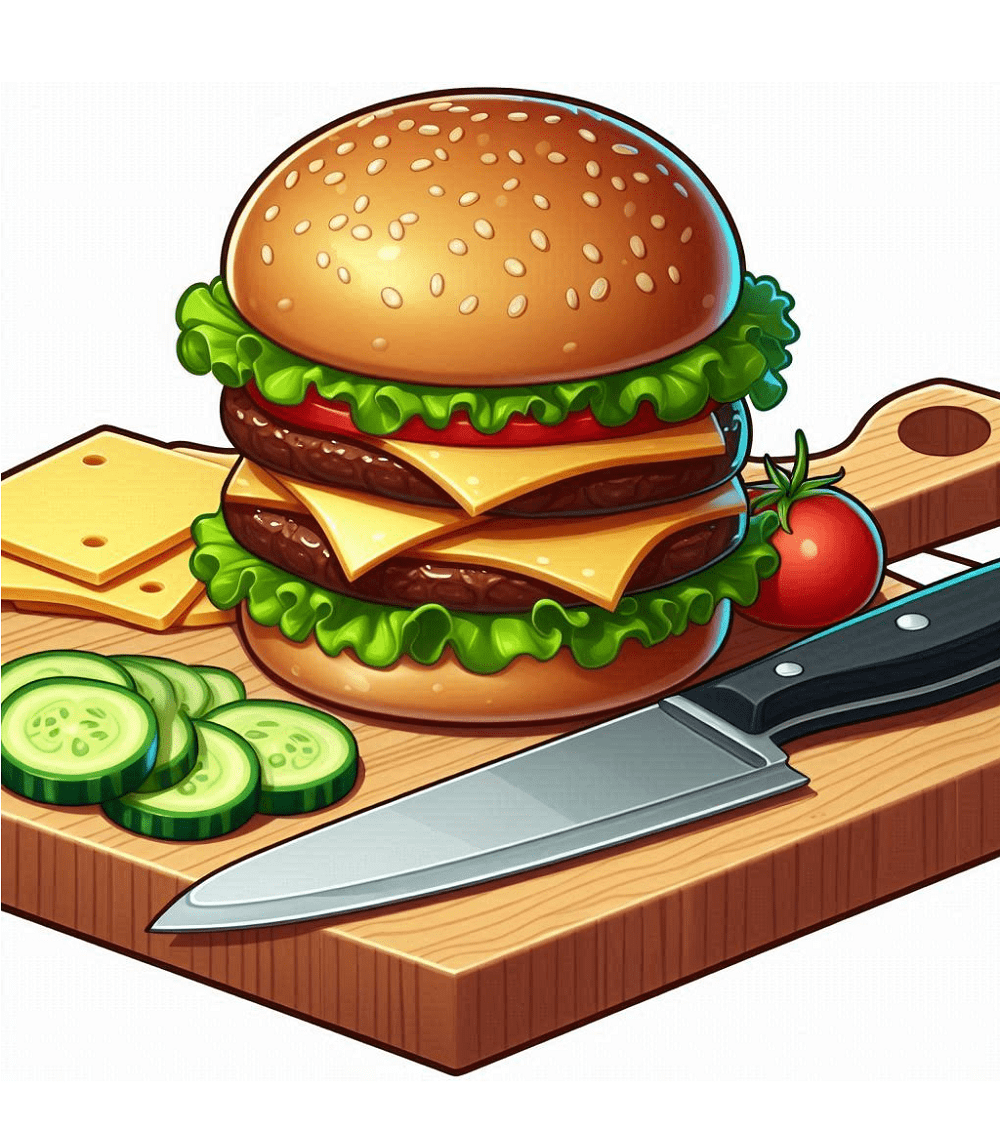 Image Of Cheeseburger Clipart