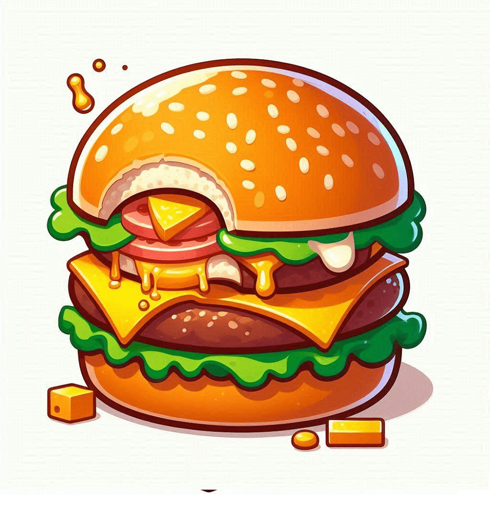 Nice Cheeseburger Clipart