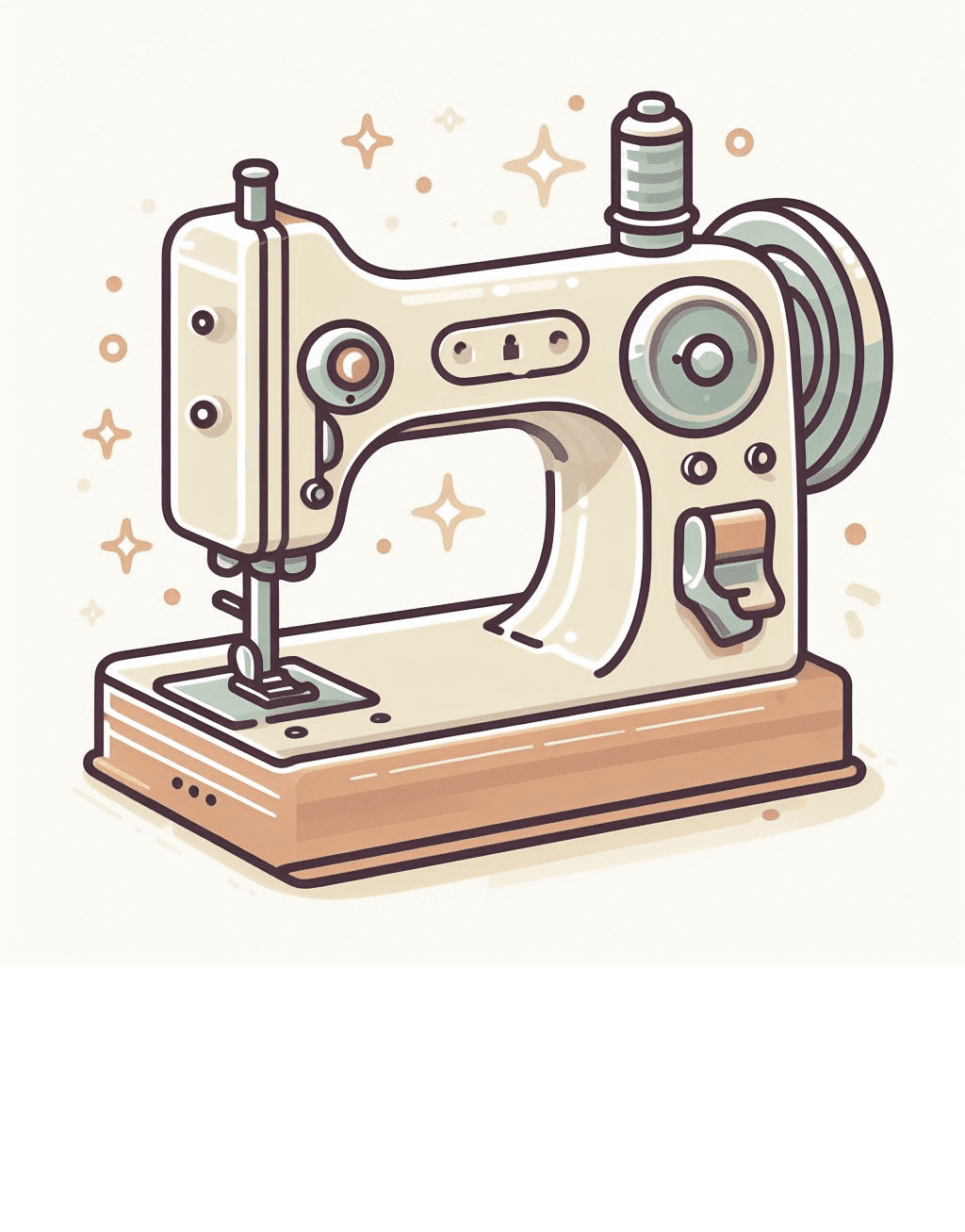 Printable Sewing Machine Cute Clipart