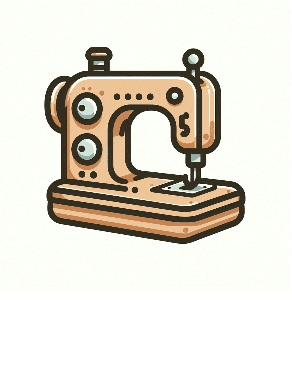Sewing Machine Beautiful Clipart