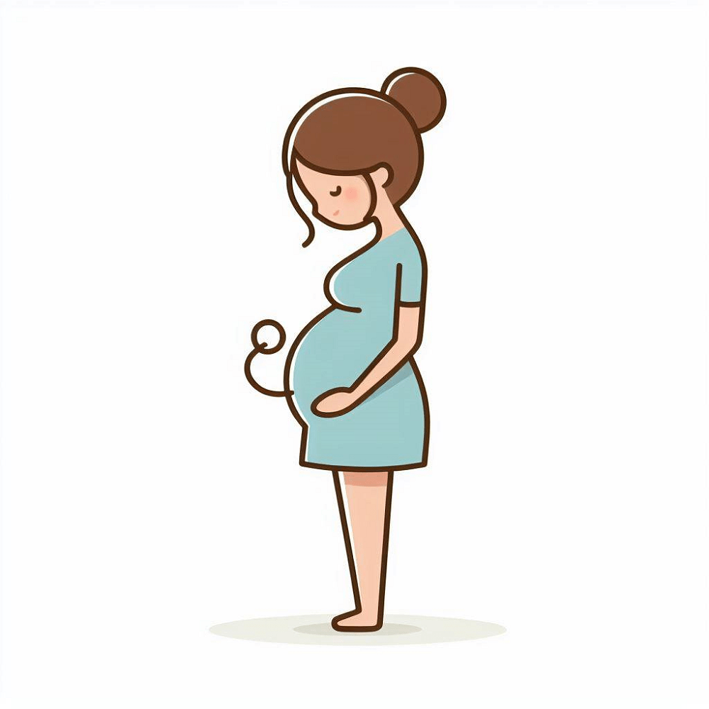 Woman Pregnant Clipart Image Png
