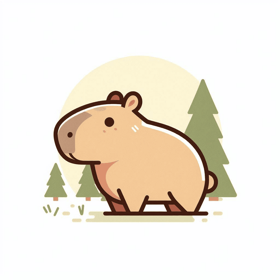 Capybara Clipart Free Image