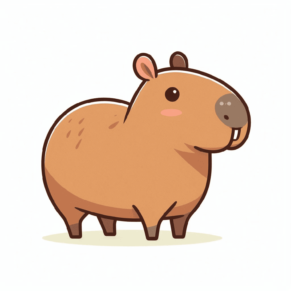 Capybara Clipart Free