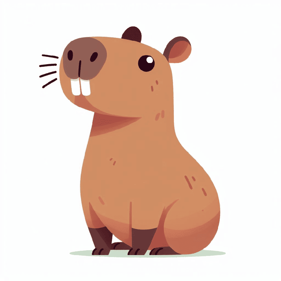 Capybara Clipart Image