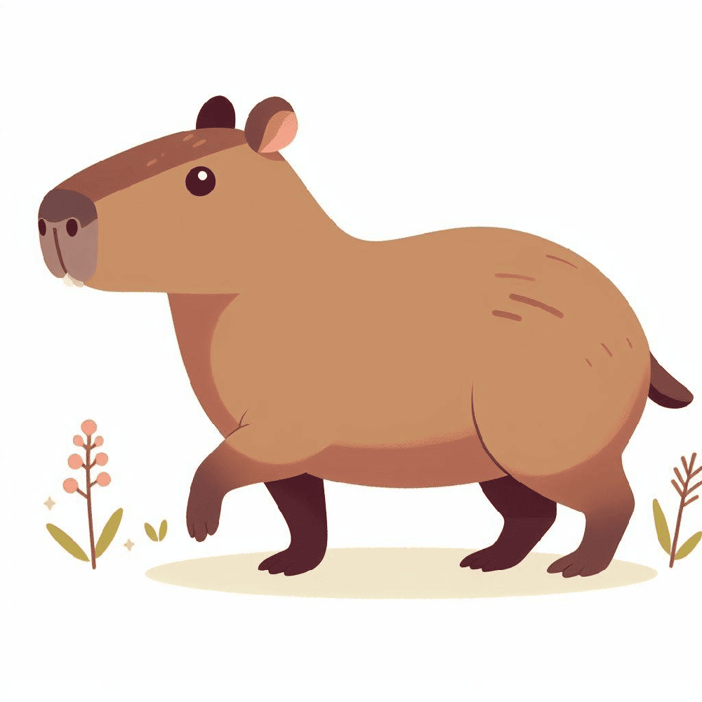 Capybara Clipart Photo Free