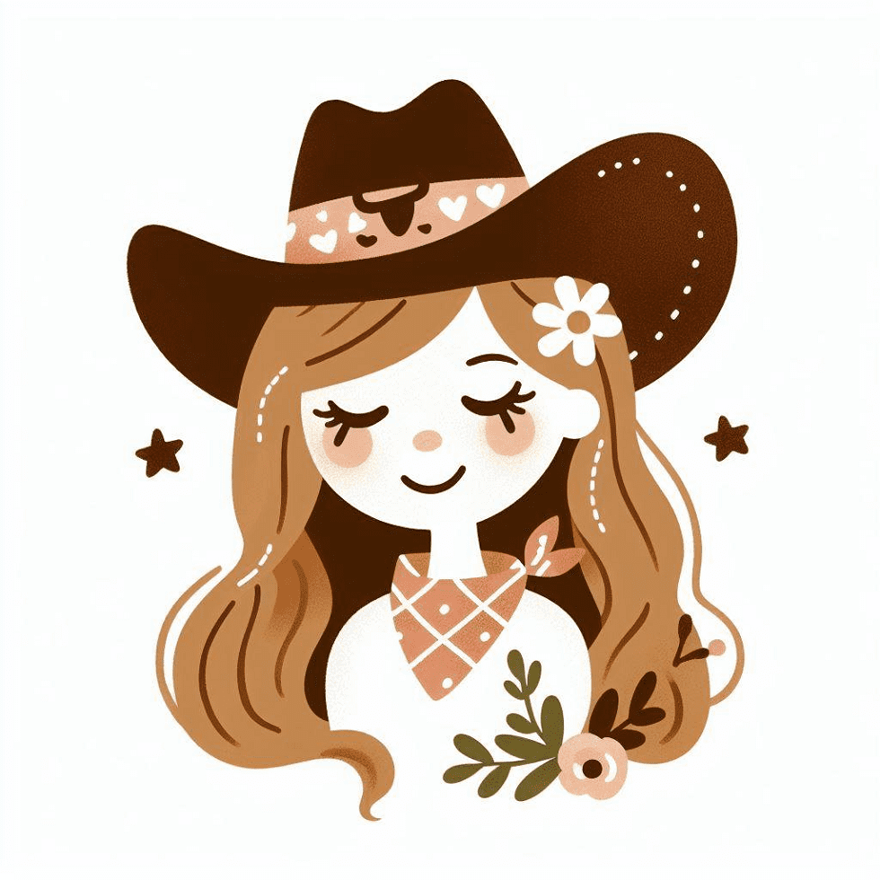 Clipart of Cowgirl Png