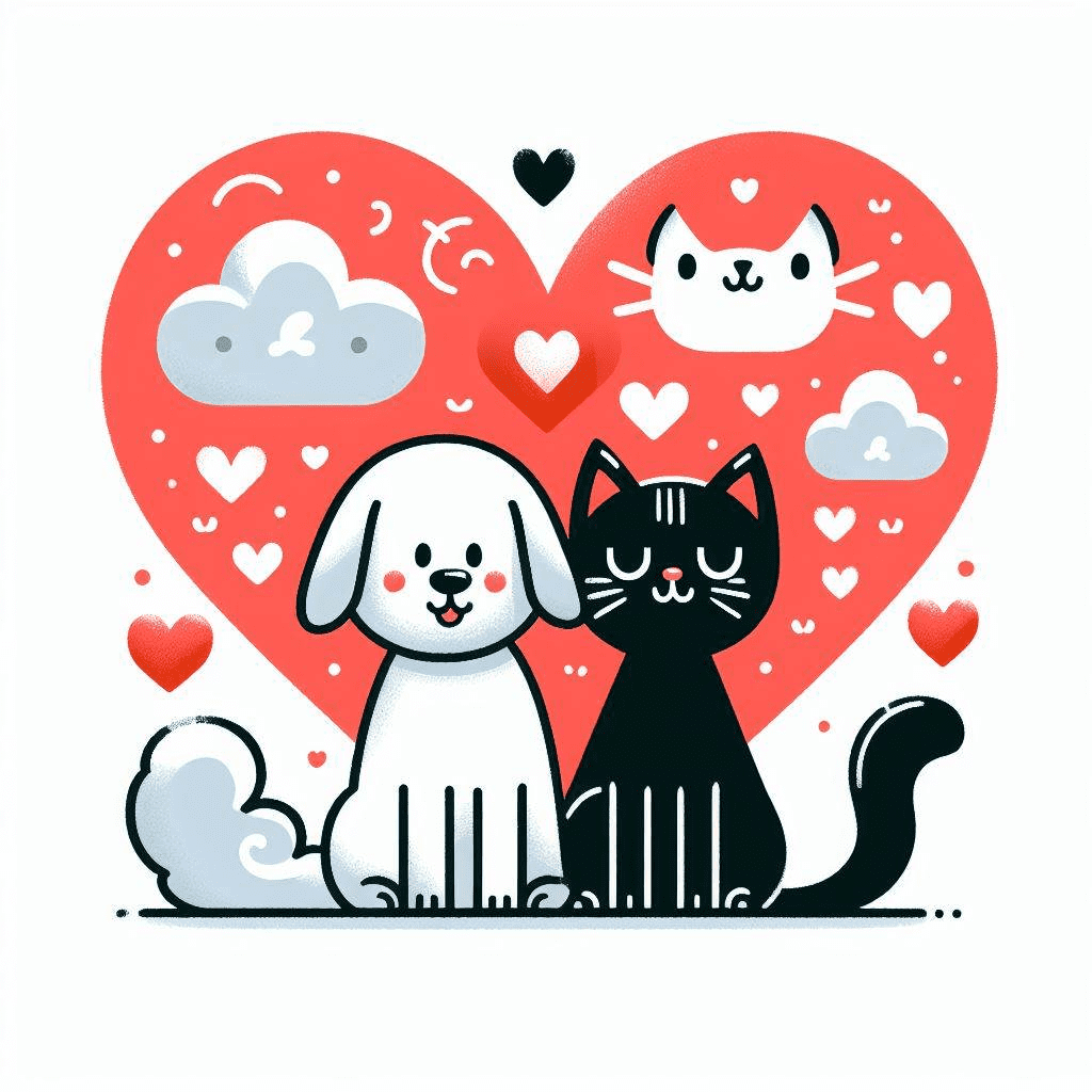 Clipart of Dog and Cat Picture