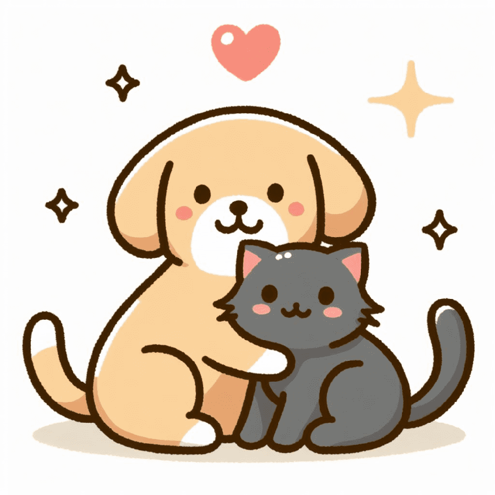 Dog and Cat Clipart Image Free