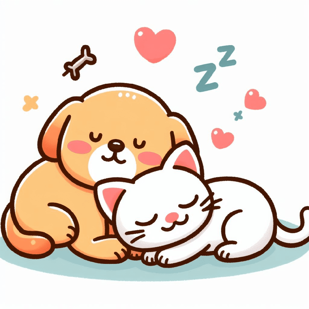 Dog and Cat Clipart Image
