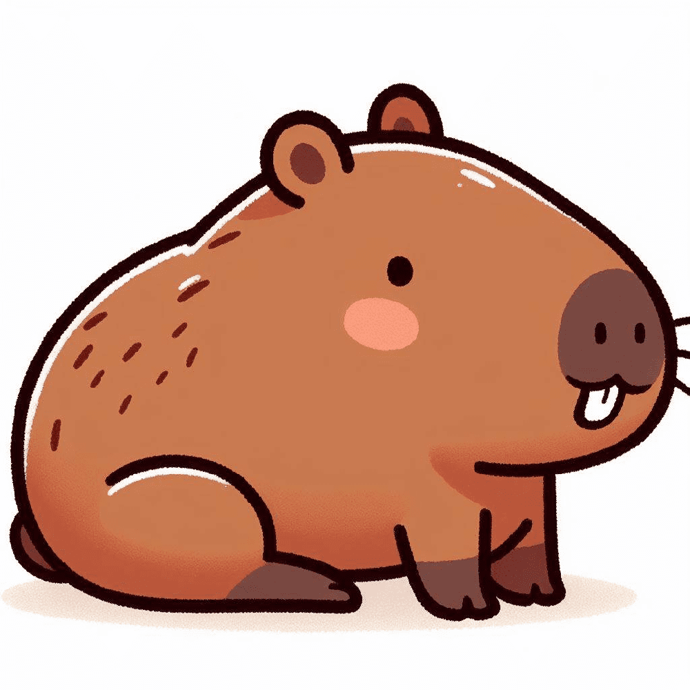 Picture of Capybara Clipart