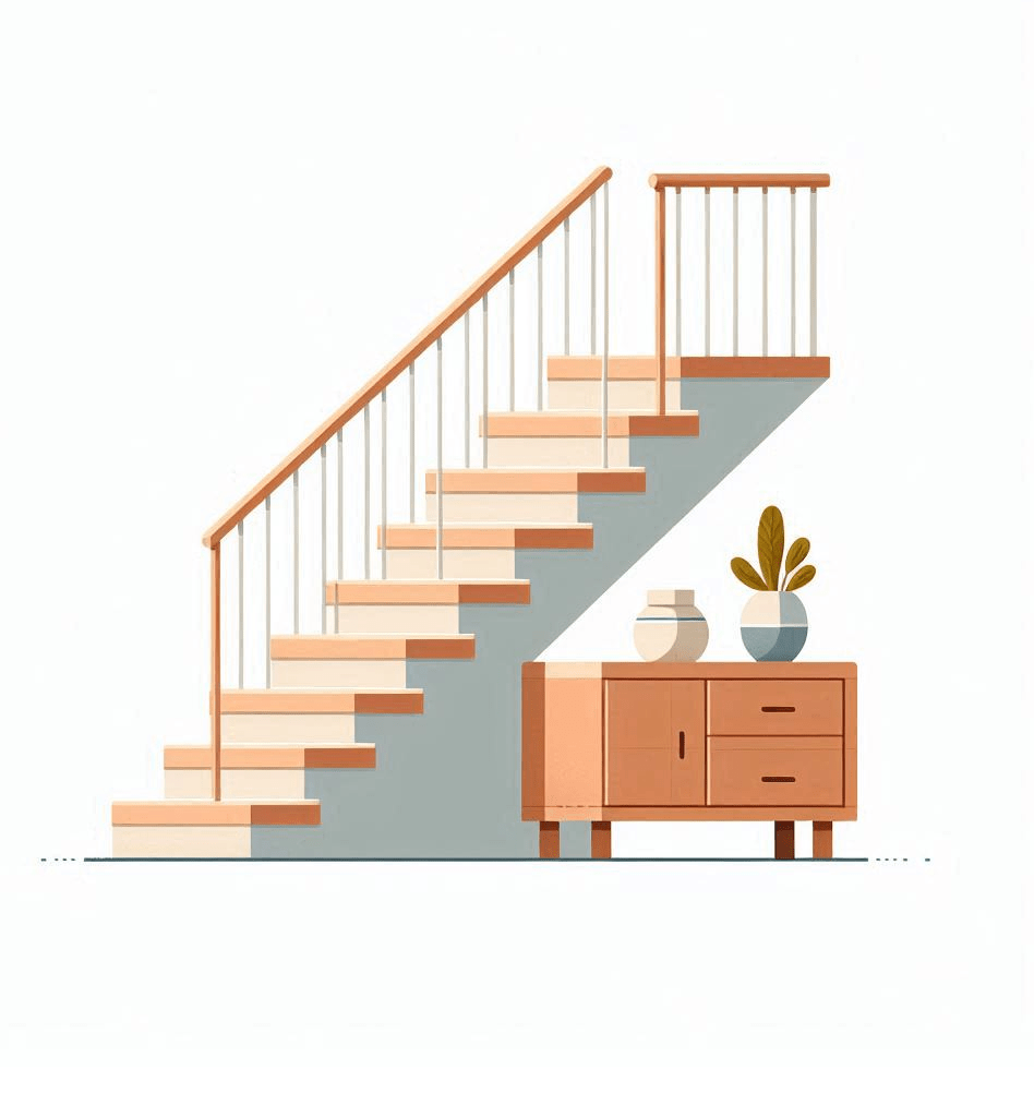 Beautiful Stairs Clipart Image
