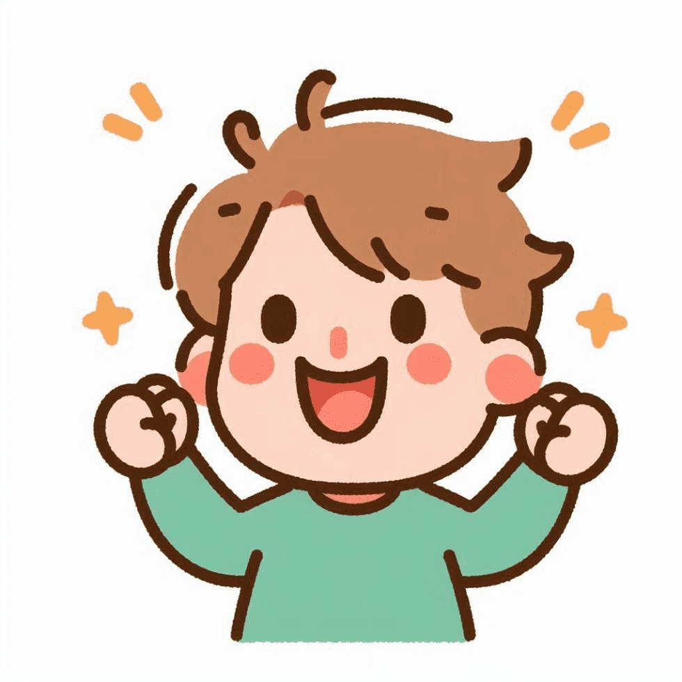 Clipart of Excited Picture