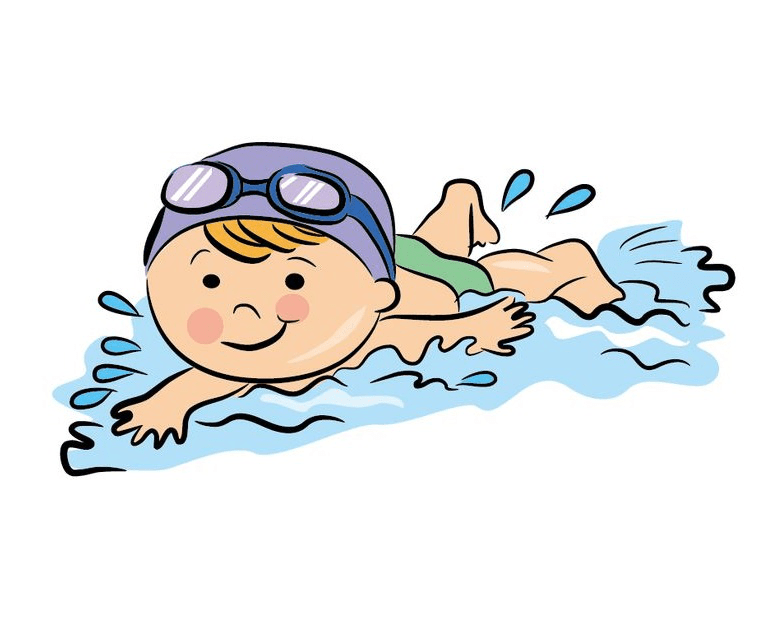 Clipart of Swimmer Free Image