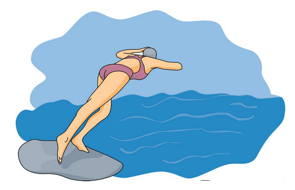 Clipart of Swimmer Image Png