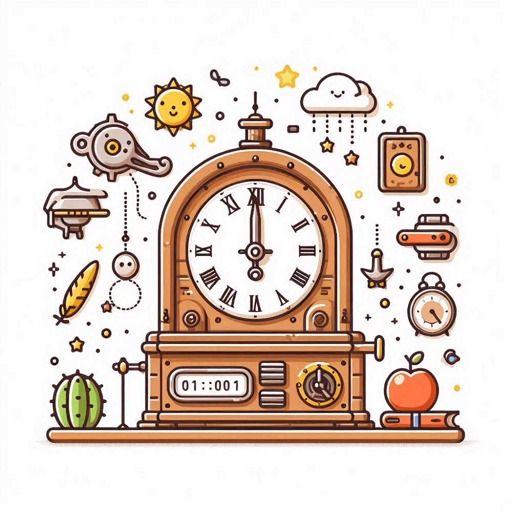 Clipart of Time Machine Image