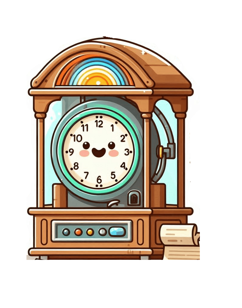 Clipart of Time Machine Picture