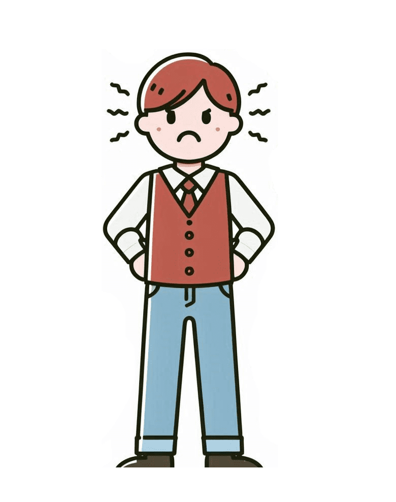 Clipart of Upset