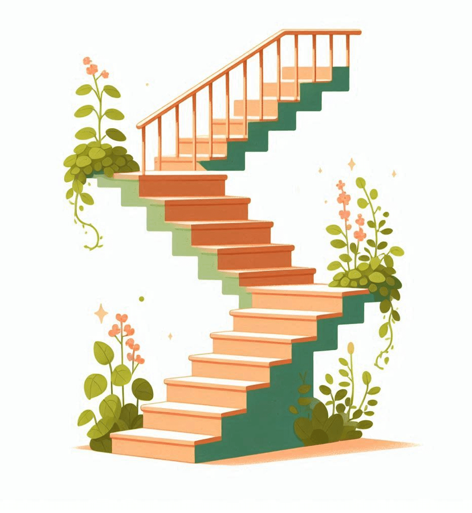 Simple Stairs For Kids Clipart