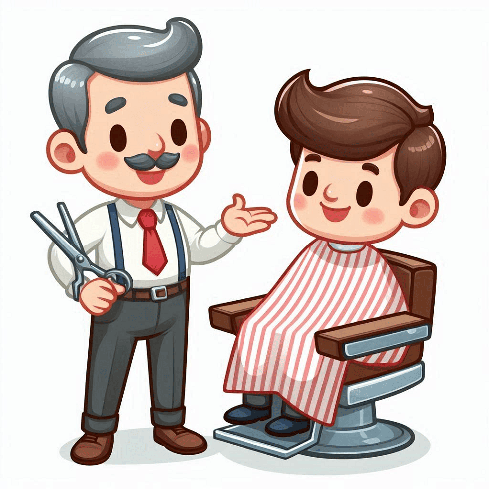 Clipart of Barber