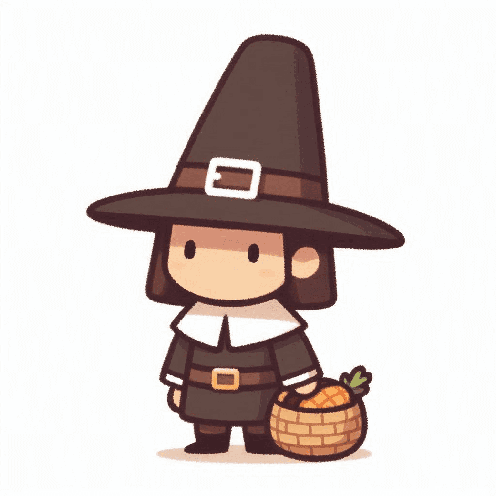 Clipart of Pilgrim Free