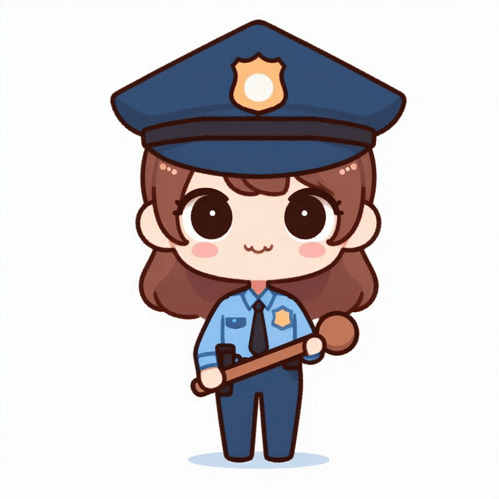 Clipart of Police Woman Image