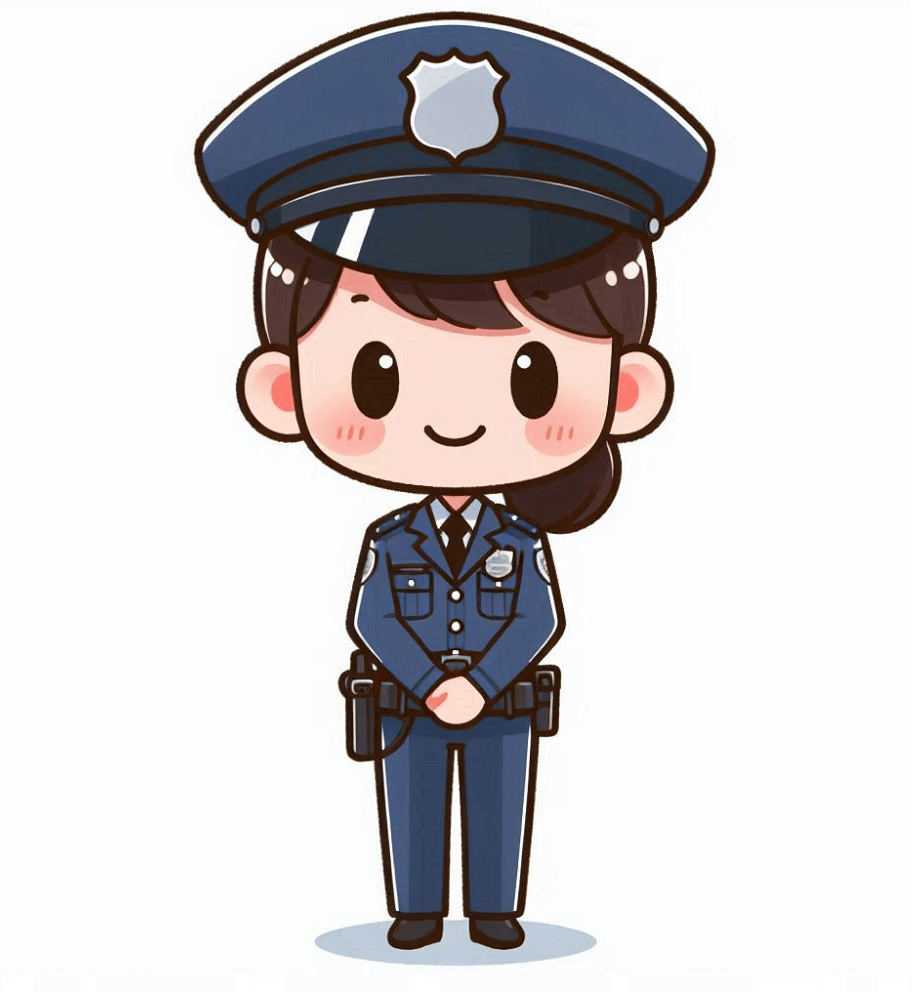 Clipart of Police Woman