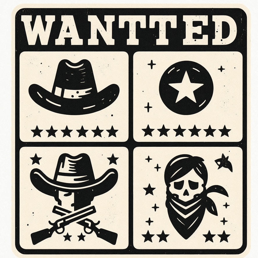 Clipart of Wanted Picture