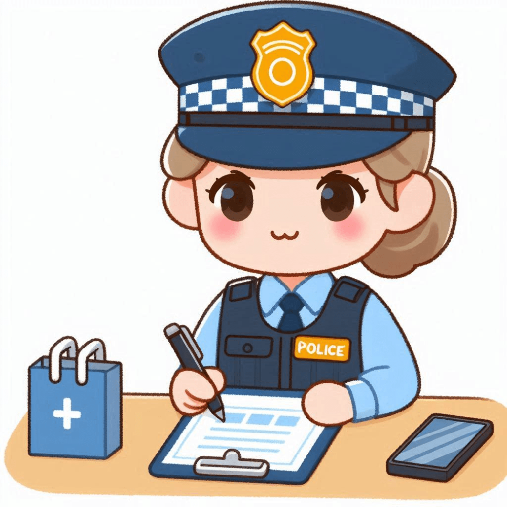 Police Woman Clipart Image