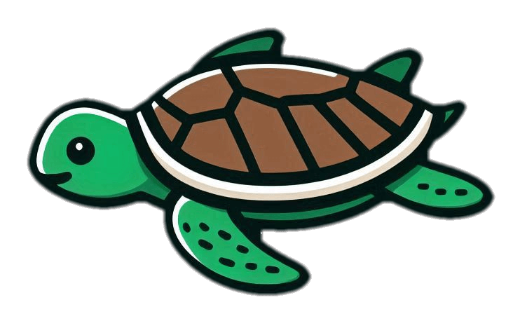 Turtle Swimming Icon